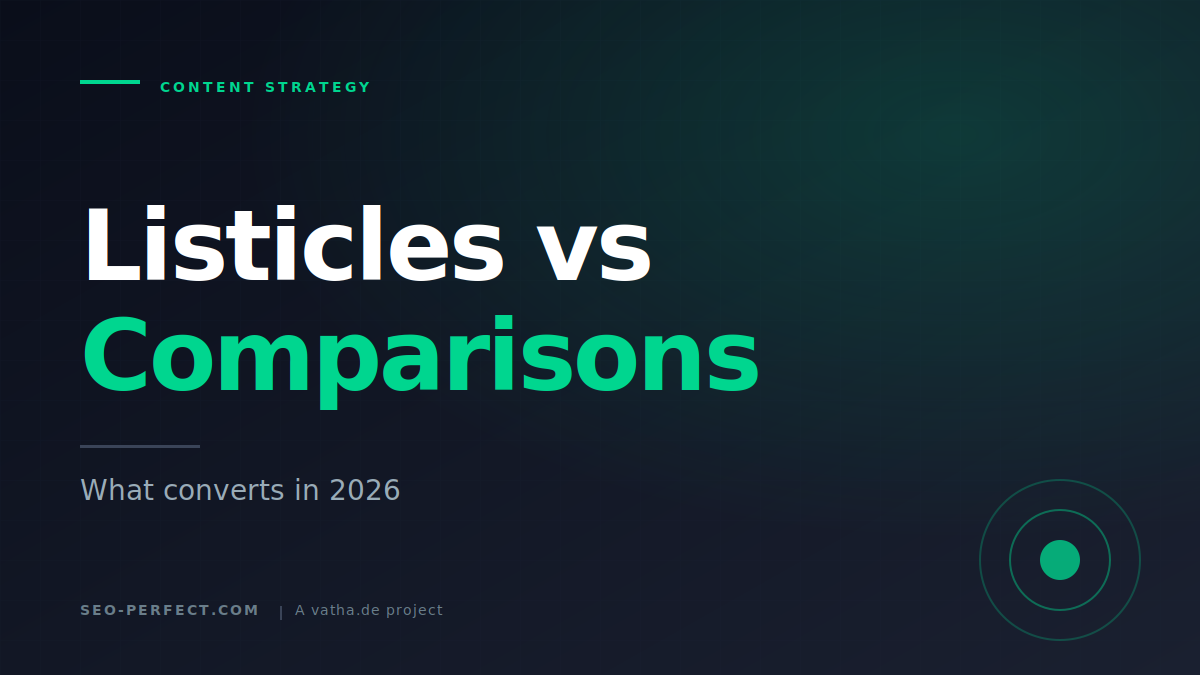 Listicle vs comparison post: conversion rates by format for affiliate content