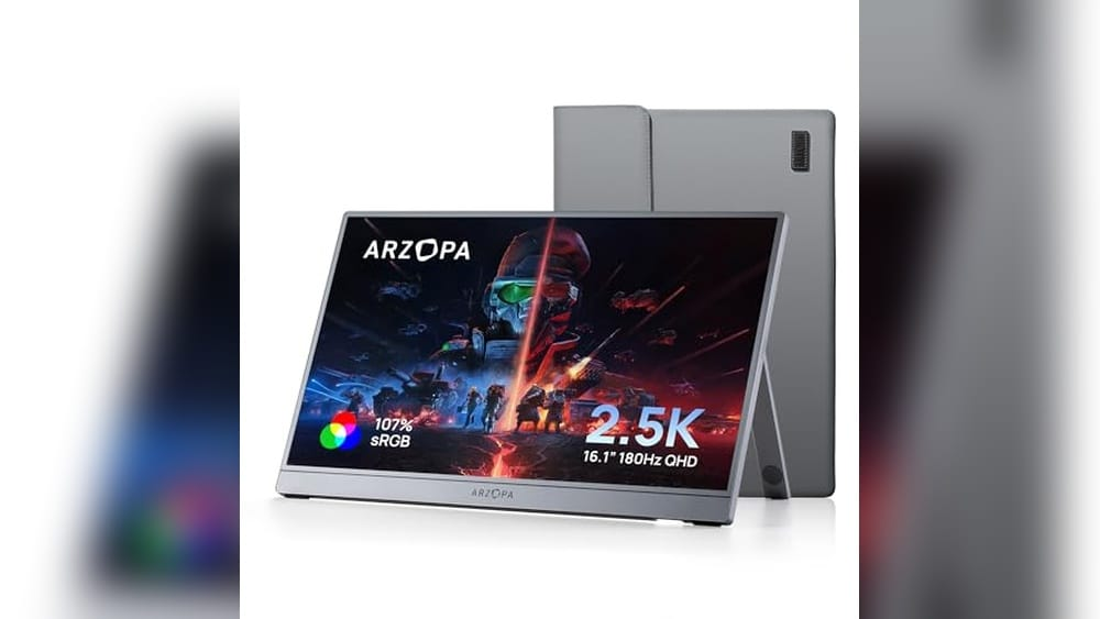 ARZOPA 16.1” 180Hz 2.5K Portable Monitor: Ultimate Gaming & Work Companion