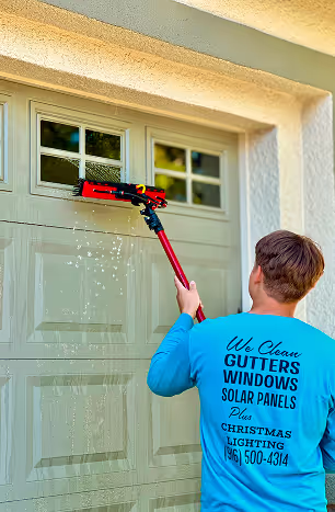 Exterior window cleaning