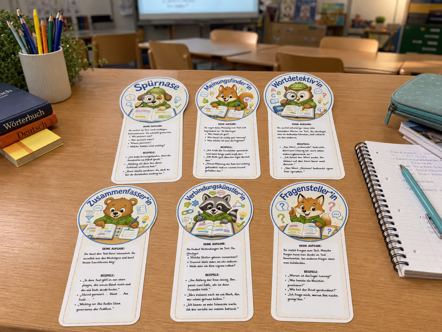 Leserollen in der Grundschule: Unterrichtsreihe, UB-Stunde und Material