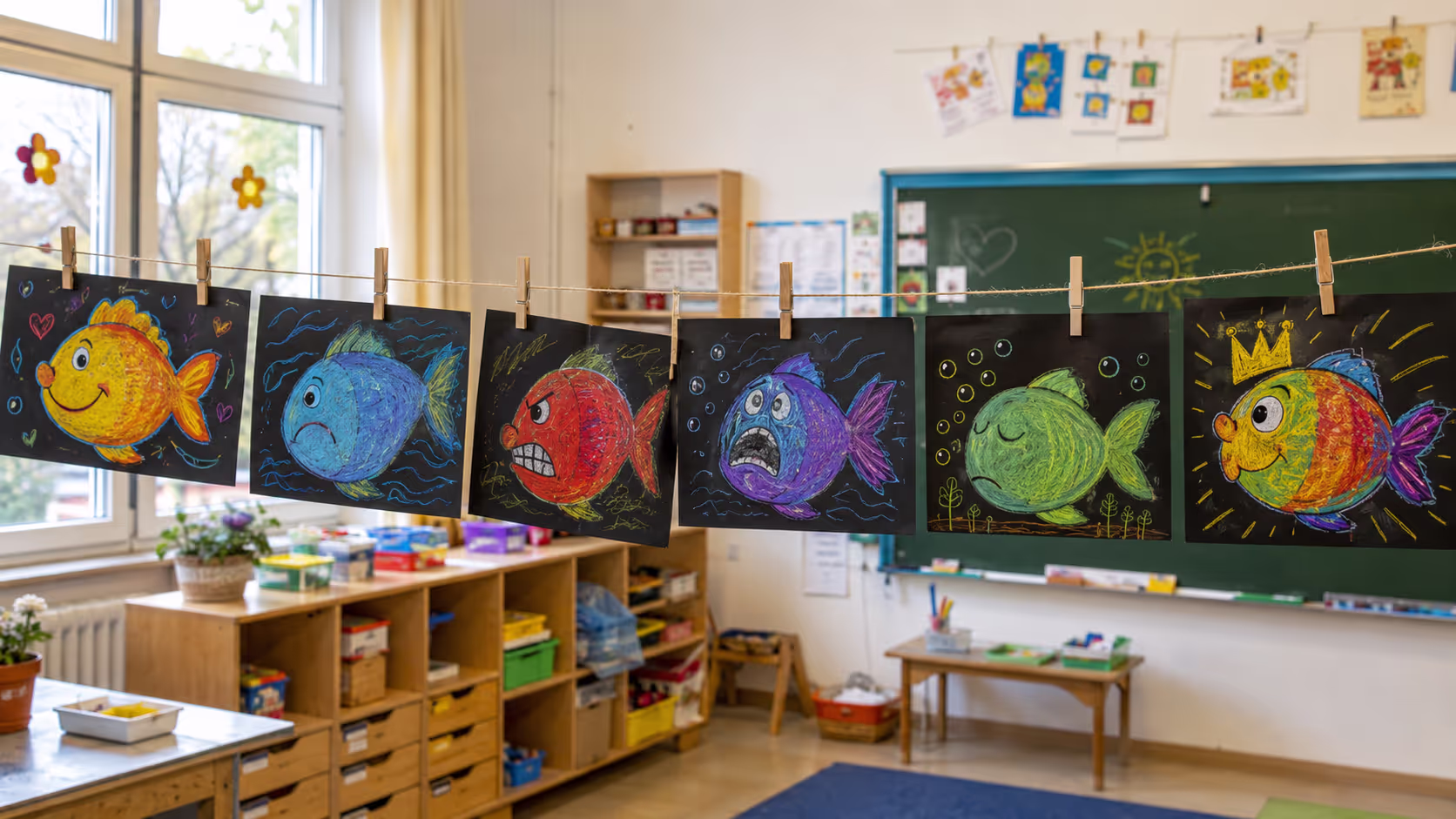 Lehrprobenstunde Kunst: Gefühlsfische in Klasse 1 gestalten Lehrprobenstunde Kunst: Gefühlsfische in Klasse 1 gestalten