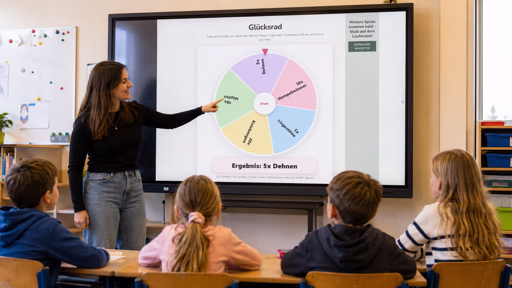 Glücksrad online Interaktives Rad für Unterricht, Schule und Alltag