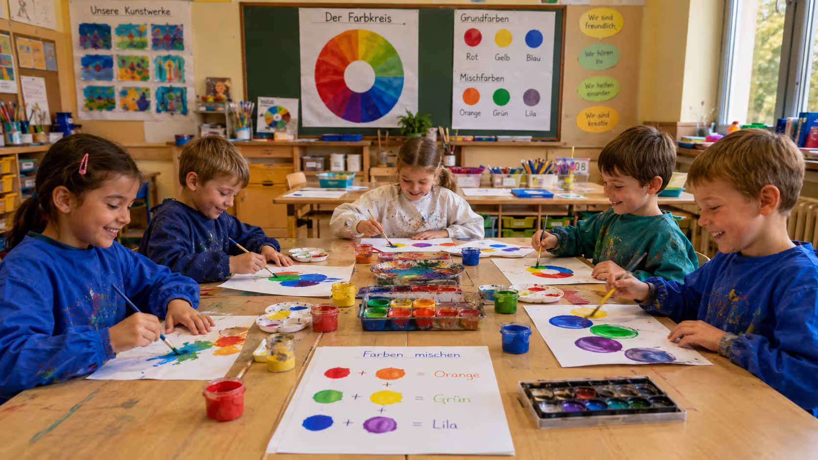 Unterrichtsentwurf Farben Mischen