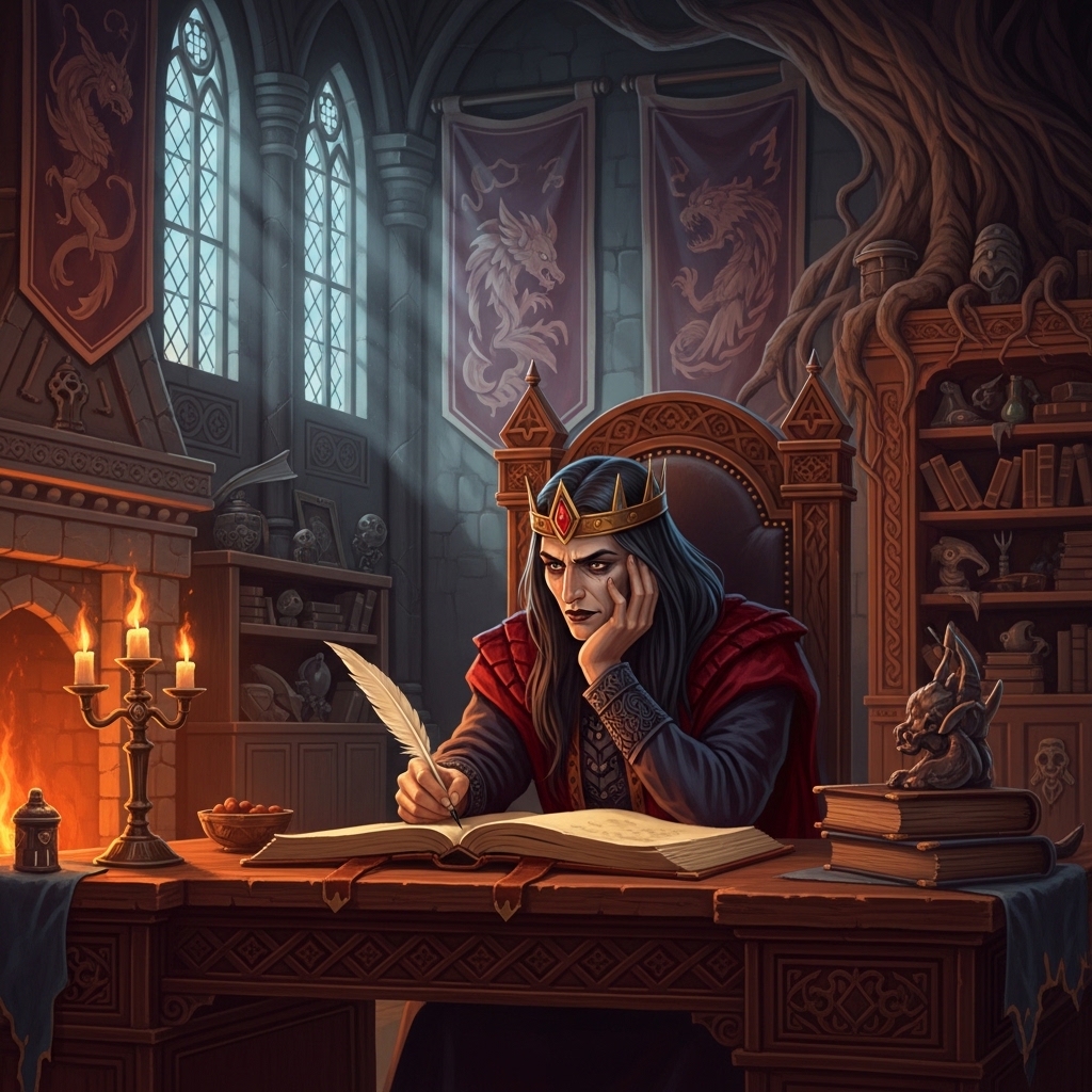 Villain perspective stories showing a misunderstood villain writing their tale