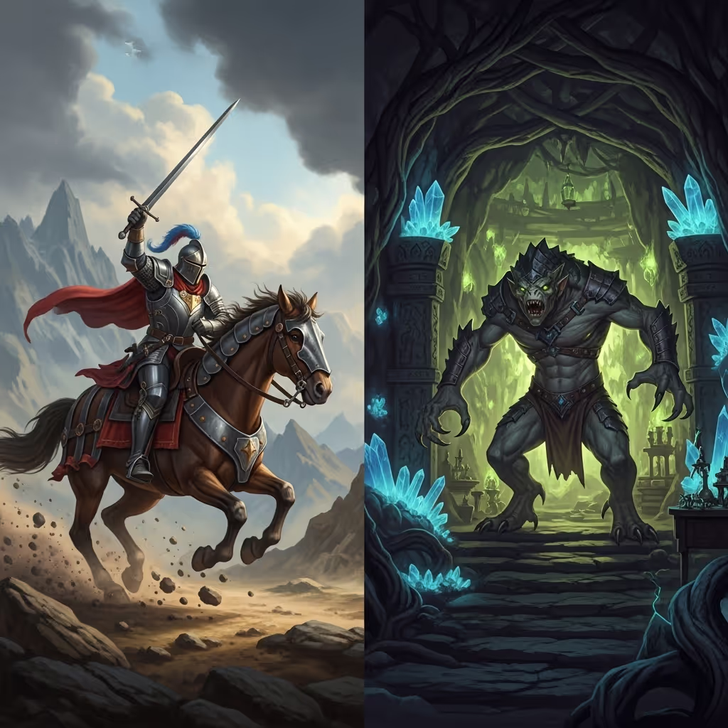 Villain perspective stories contrasting hero and villain viewpoints