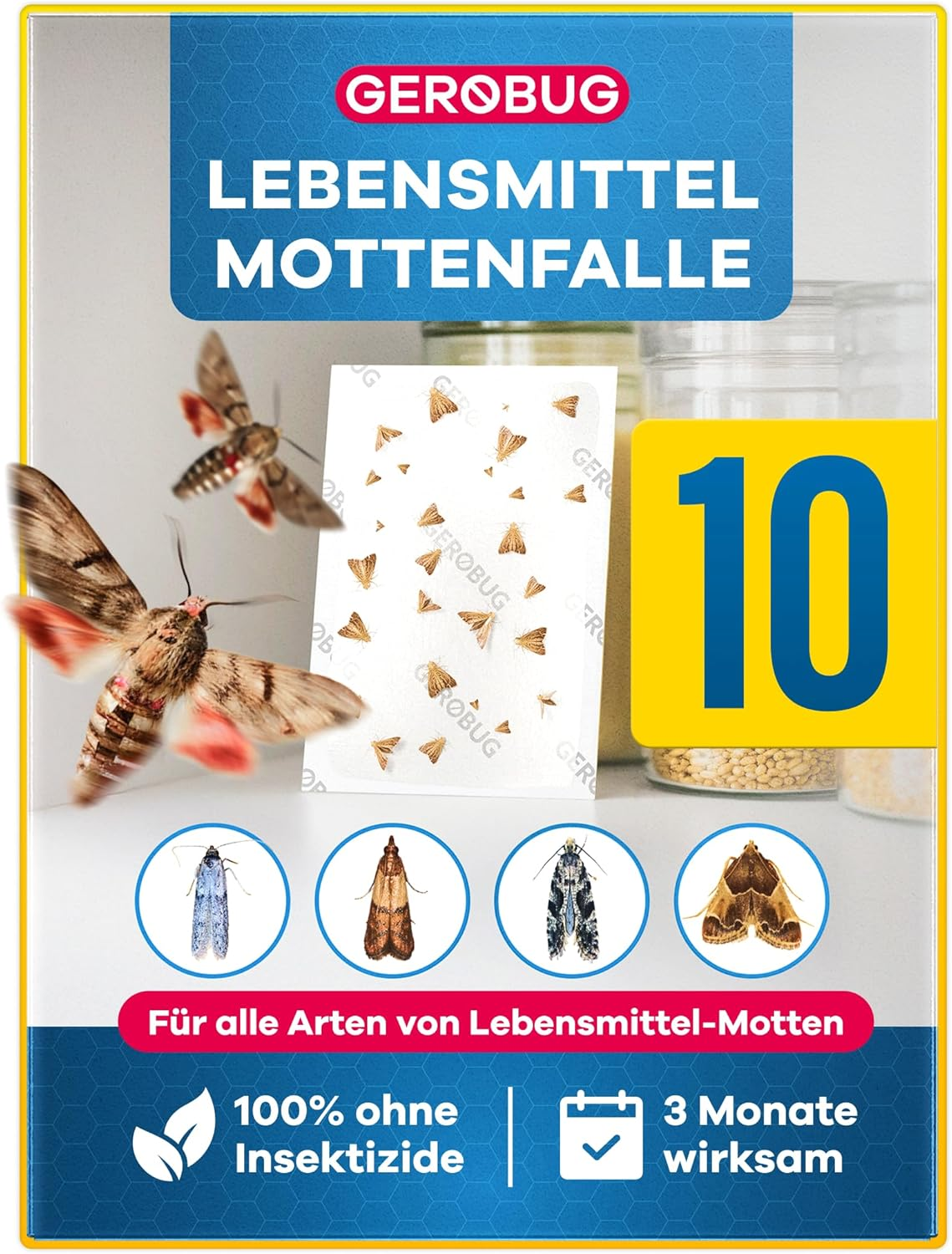 Effektiv gegen Lebensmittelmotten: GEROBUG Pheromonfalle im Test