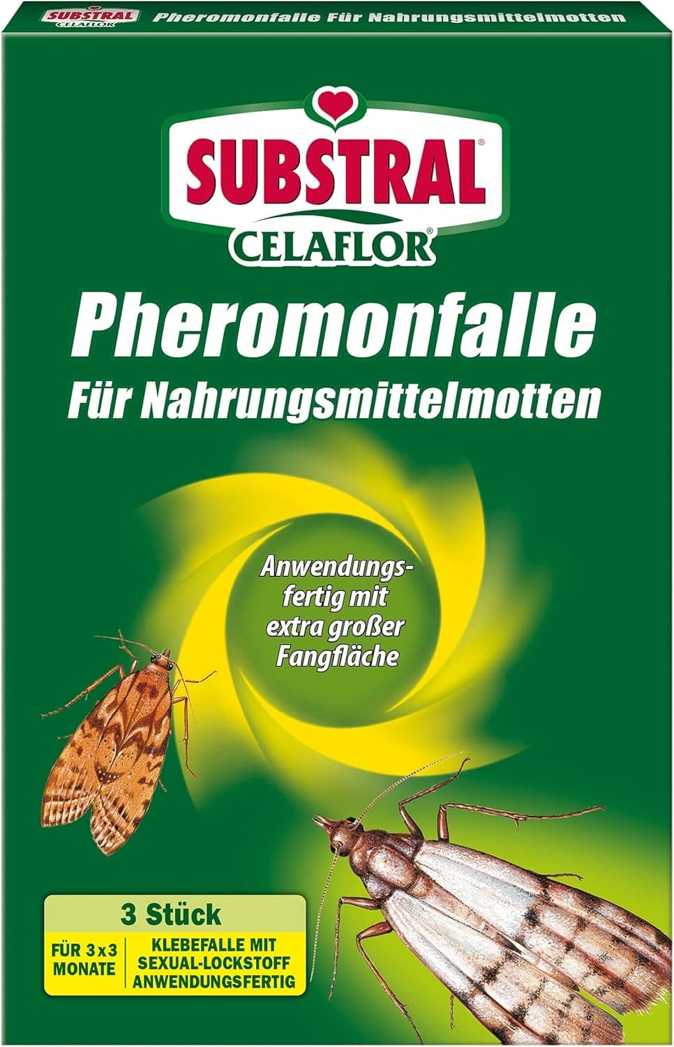 Effektiv gegen Lebensmittelmotten: Substral Celaflor Pheromonfalle im Test