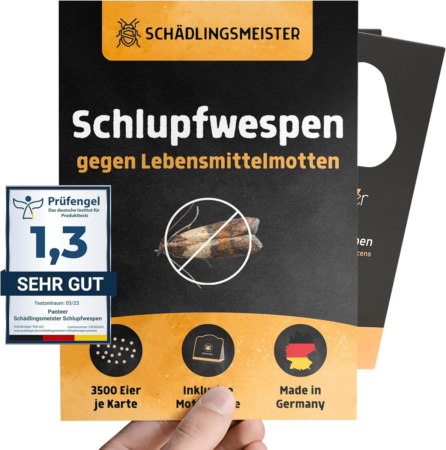 Effektiver Schutz gegen Lebensmittelmotten: Panteer® Schlupfwespen & Gratis Mottenfalle im Test!