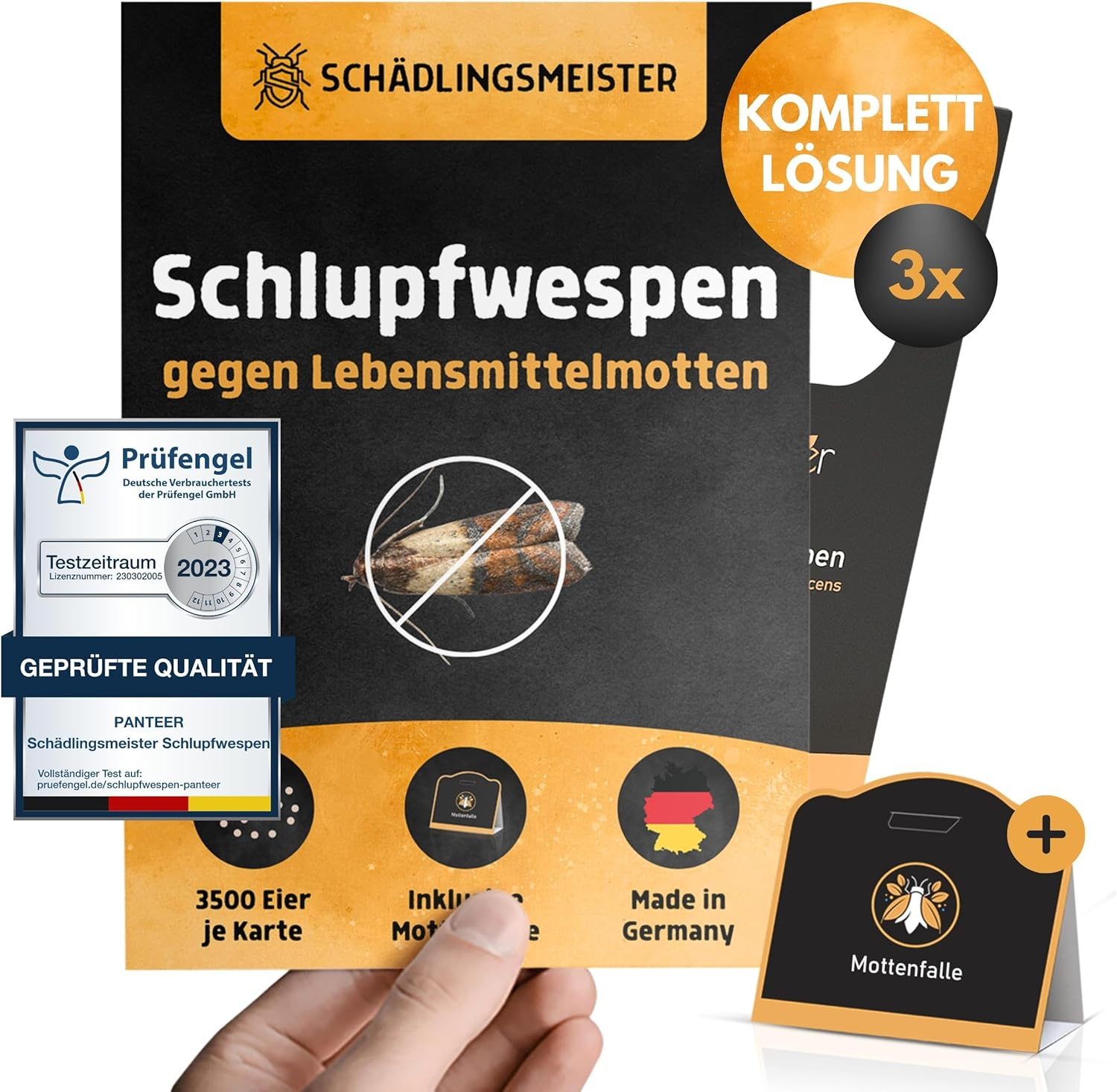 Effektiver Schutz: Panteer® Schlupfwespen gegen Lebensmittelmotten + Gratis Falle
