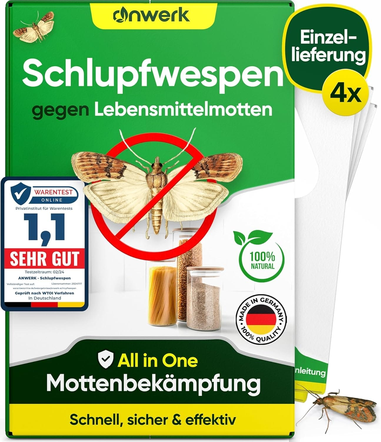 Effizient gegen Lebensmittelmotten: anwerk® Schlupfwespen im Test!