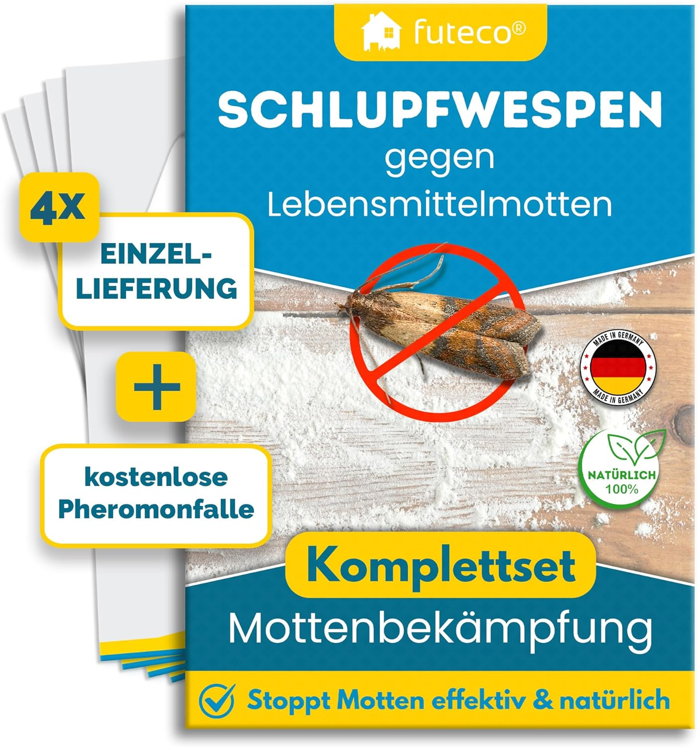 Futeco®: Effektiver Schutz gegen Lebensmittelmotten ohne Chemie!