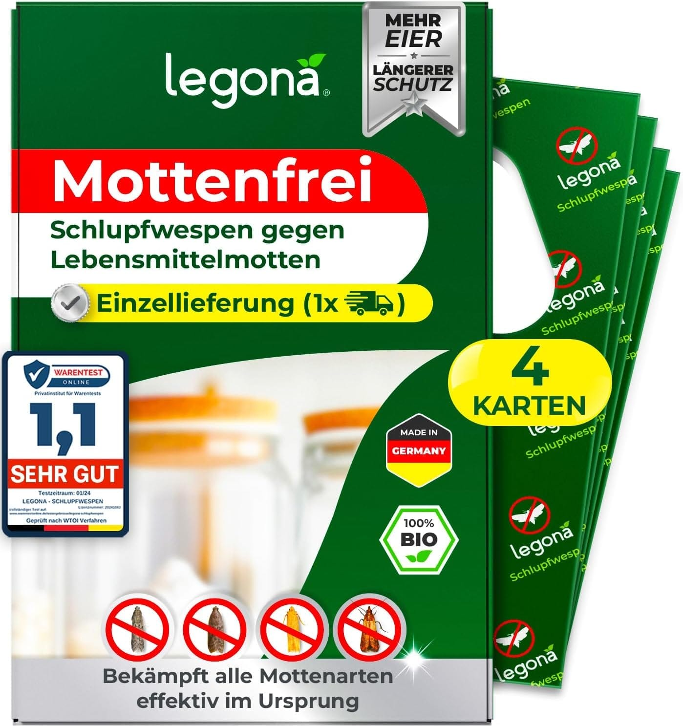 Legona® Schlupfwespen: Der effektive Schutz gegen Lebensmittelmotten!
