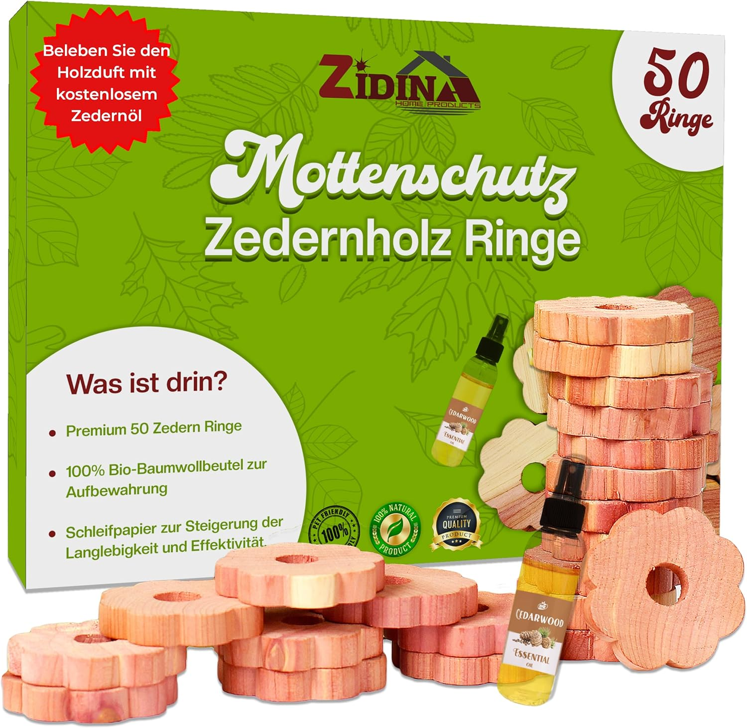 Mottenschutz für deinen Kleiderschrank: Chemikalienfrei und Duftend mit Zidina!