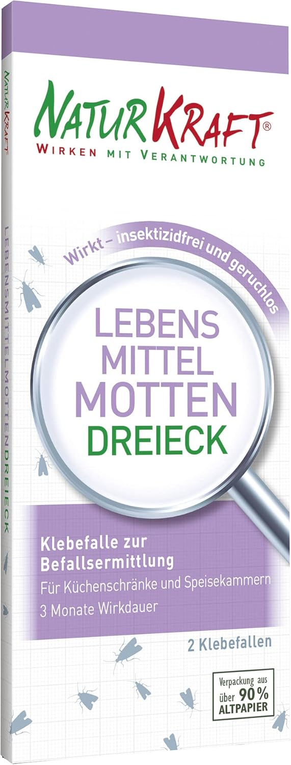 NATURKRAFT Mottenfalle: Sicher, Umweltfreundlich und Effektiv gegen Lebensmittelmotten