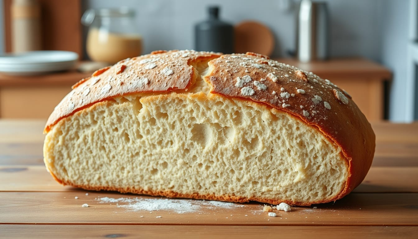 Rustikales Brot im Handumdrehen: So gelingt dir das Ofenfreie Rezept mit Wasser und Mehl!