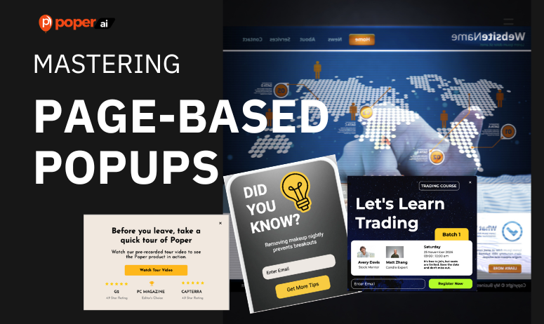 Page-based Popups