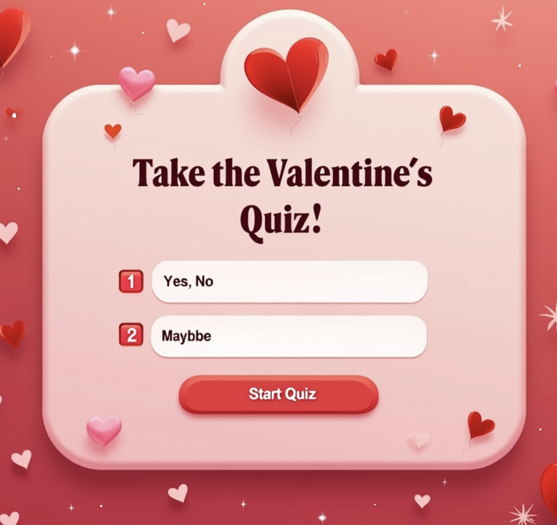 Valentine’s Day Quiz Popup