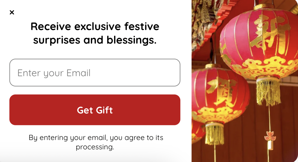 Chinese New Year Surprise Gift Popup