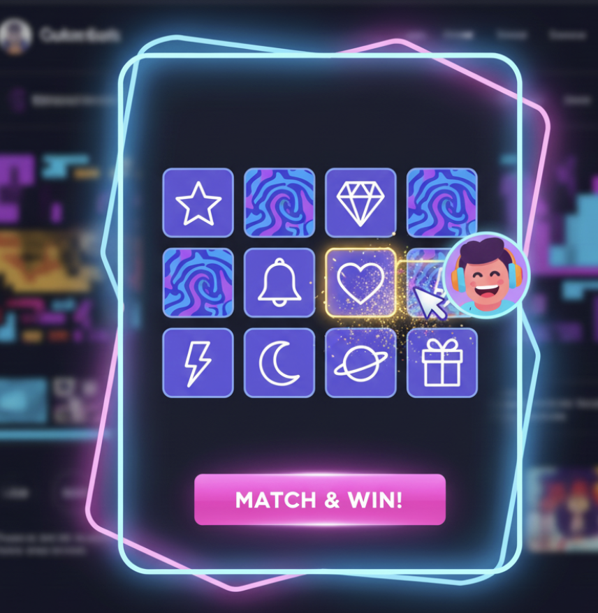 Puzzle or Matching-Game Popups