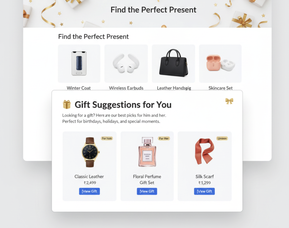 Gift Suggestion Popups