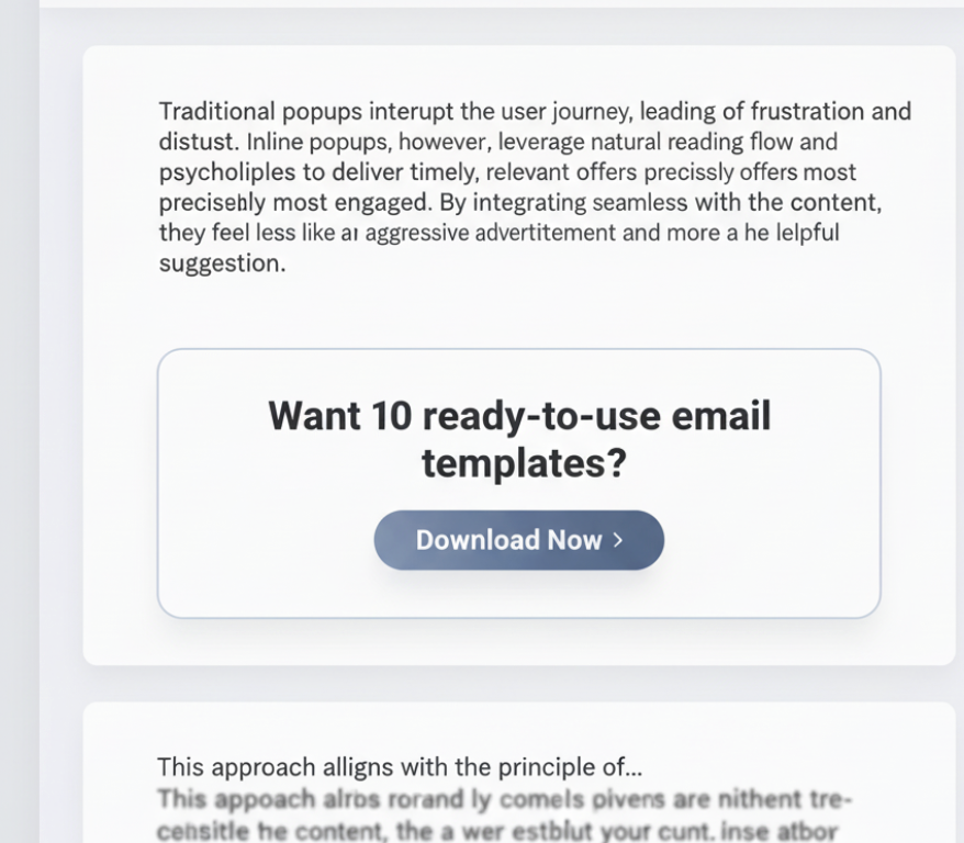 Why Inline Popups Work Why Inline Popups Work