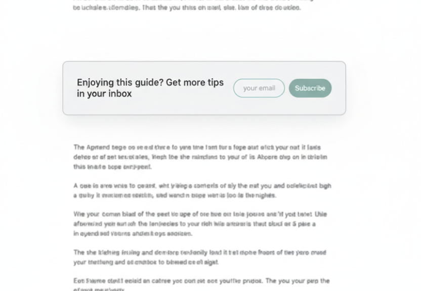 Inline Signup or Newsletter Forms Inline Signup or Newsletter Forms