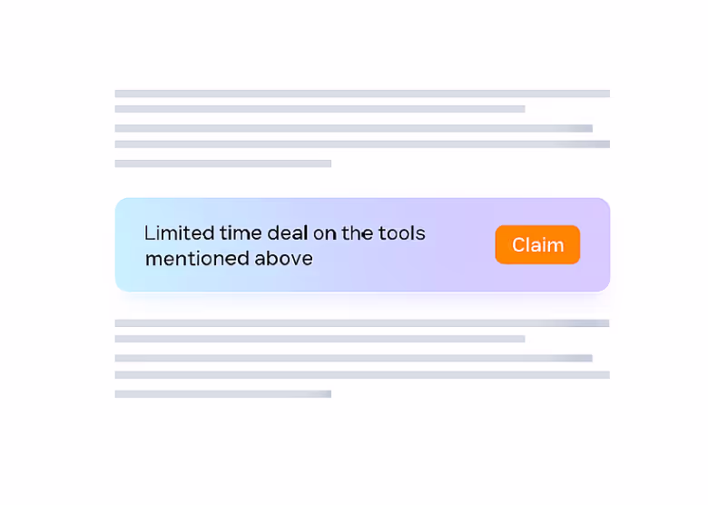 Inline Discount or Offer Sections Inline Discount or Offer Sections