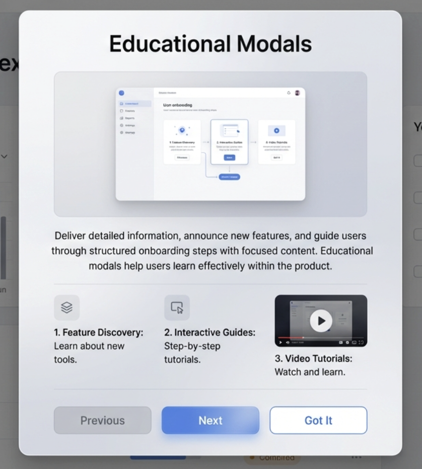 Educational Modals Educational Modals