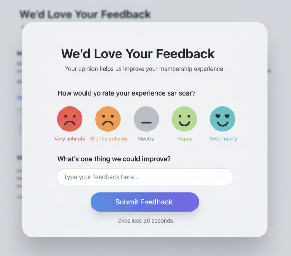 Type 6 – Feedback or Survey Popups