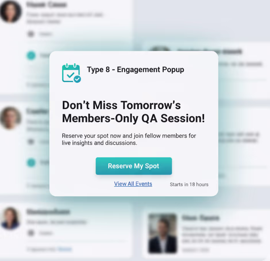 Engagement Popups