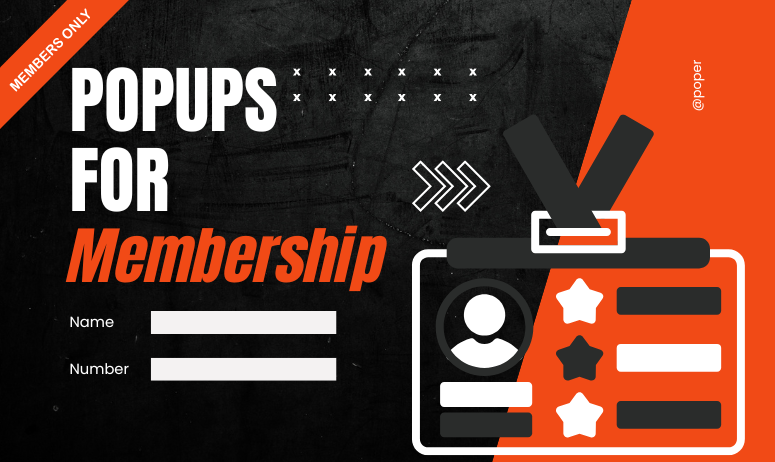 Popups for Membership