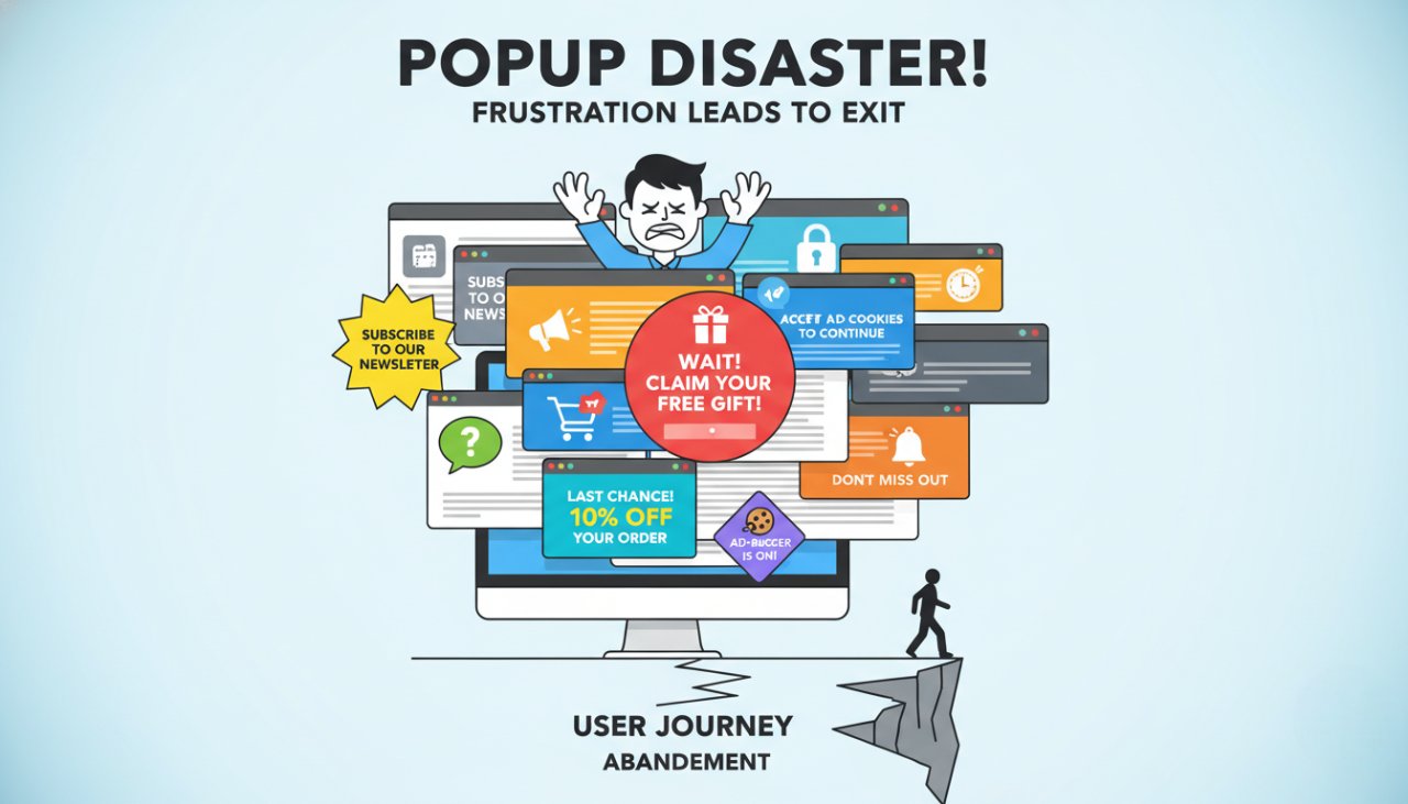 Overusing Popups