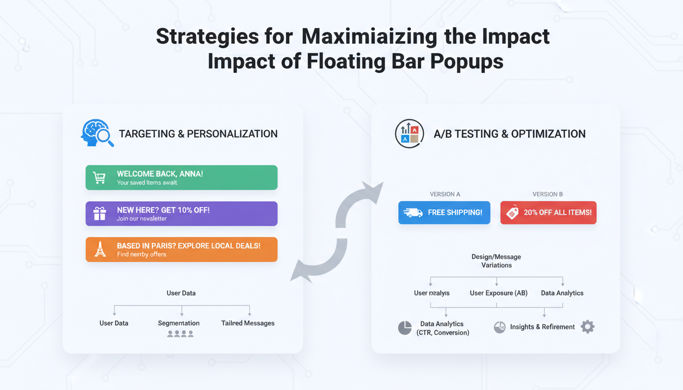 Strategies for Maximizing the Impact of Floating Bar Popups