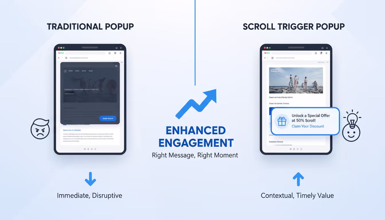 How Scroll Trigger Popups Enhance User Engagement