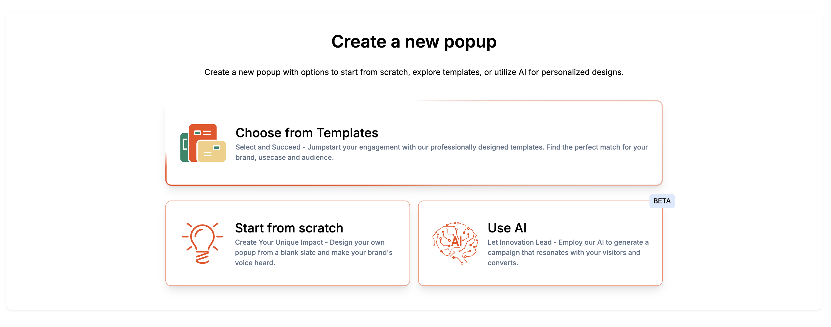 Create a New Popup