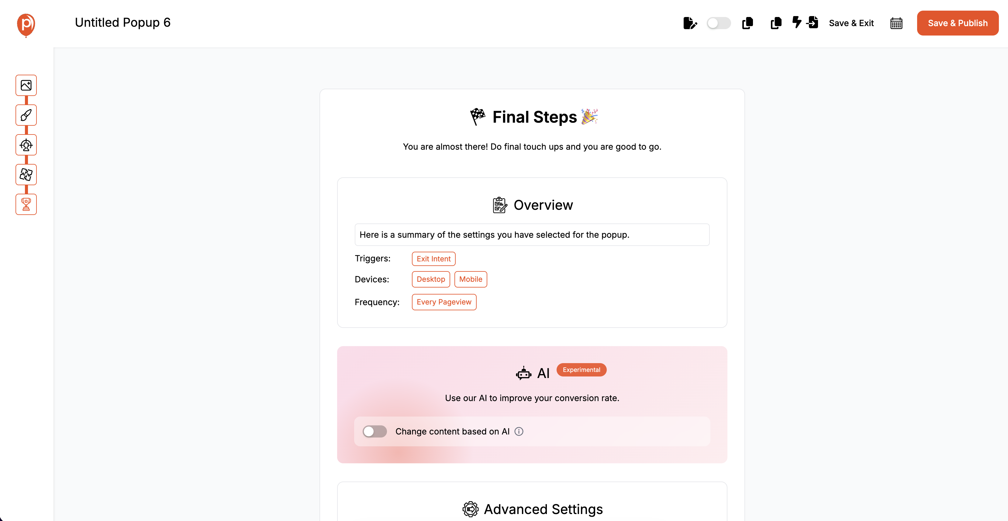 Preview and Publish