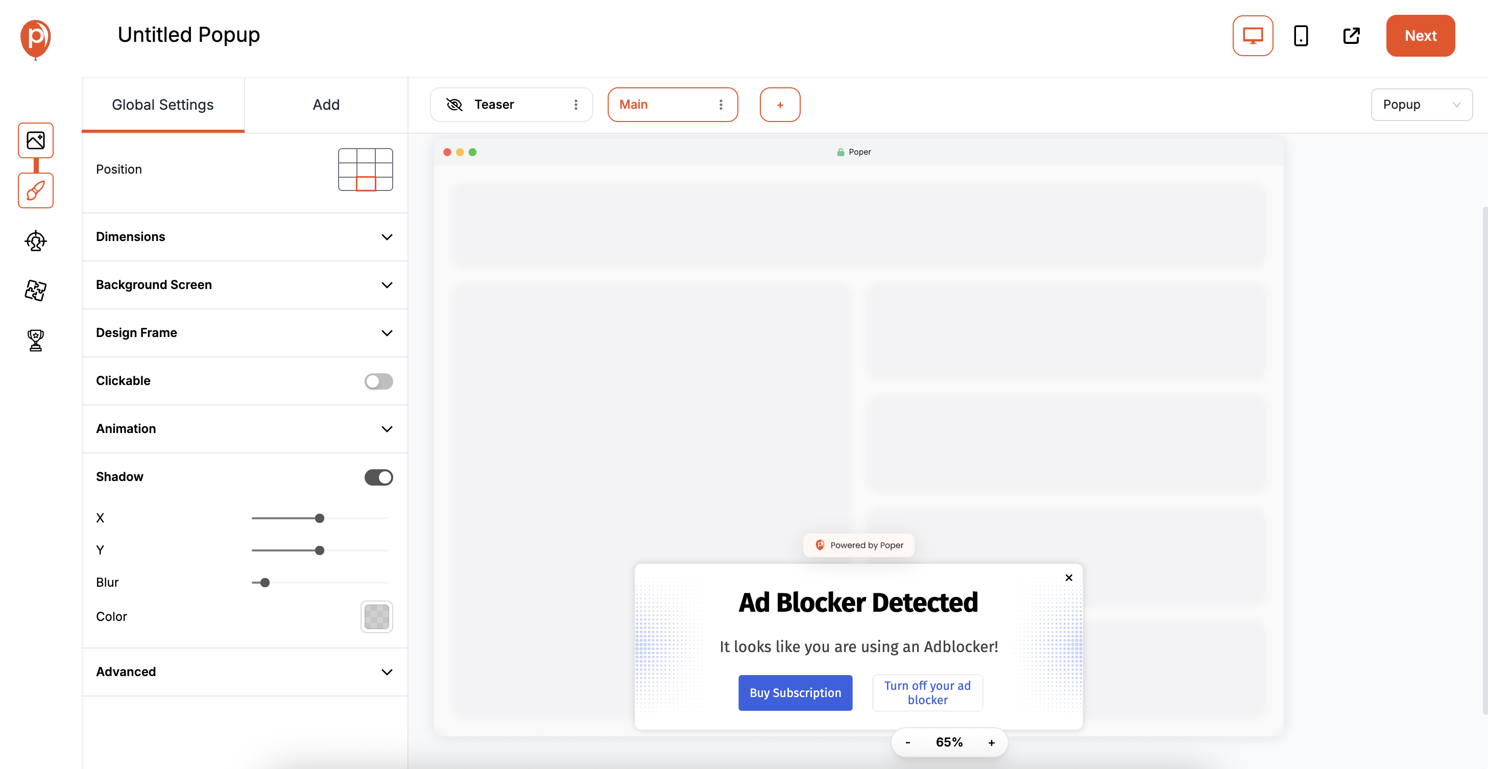 Selecting and Customizing Popup Templates Selecting and Customizing Popup Templates