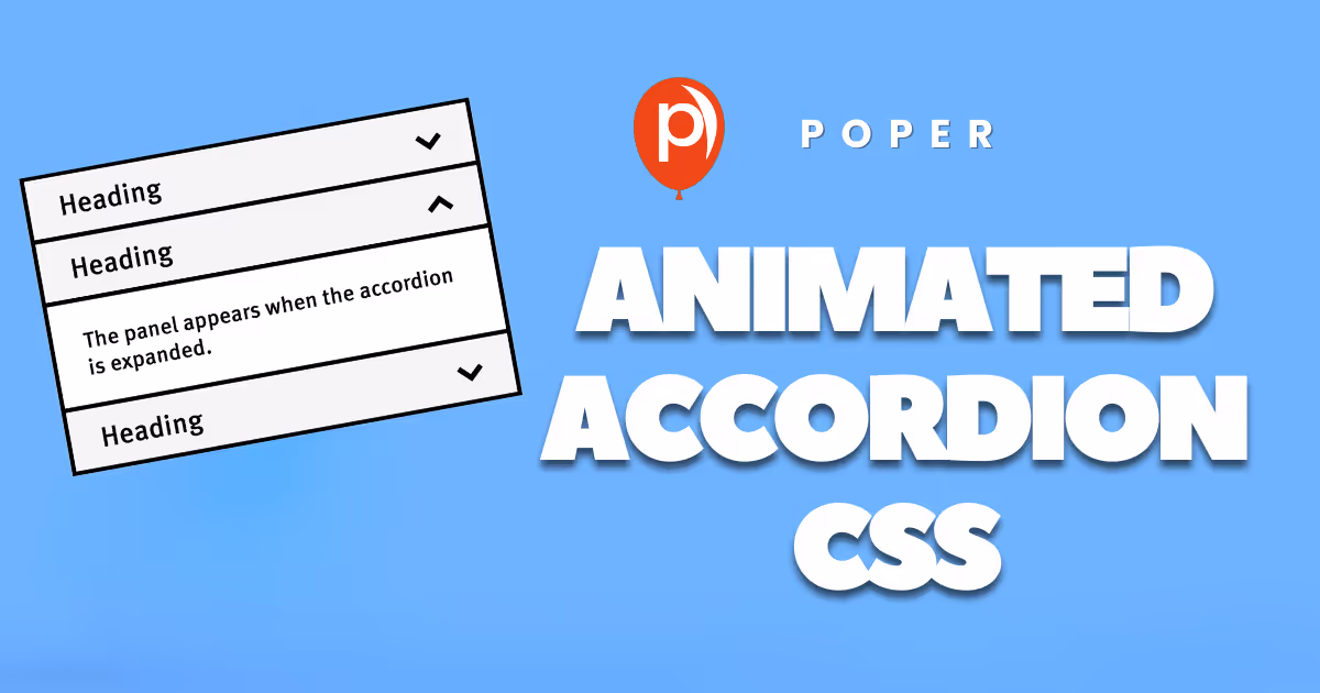 Animated Accordion CSS