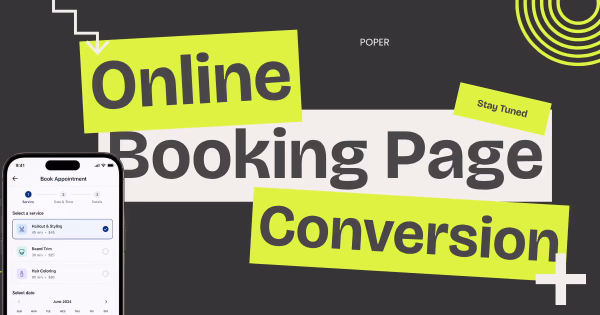 Online Booking Page Conversion