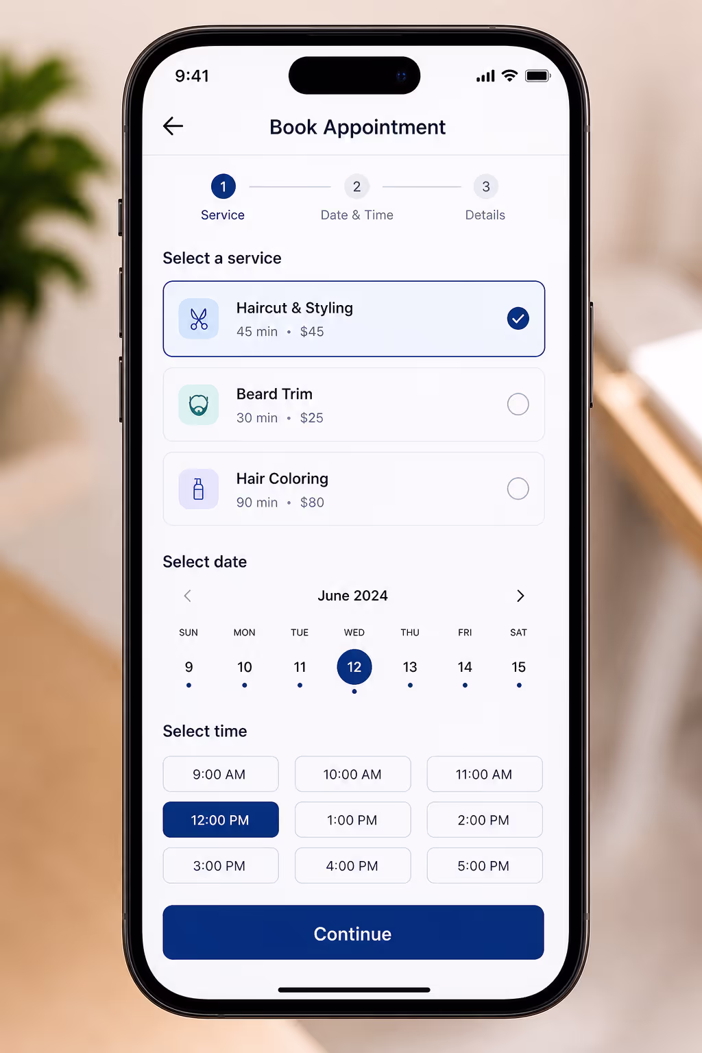 Mobile Booking