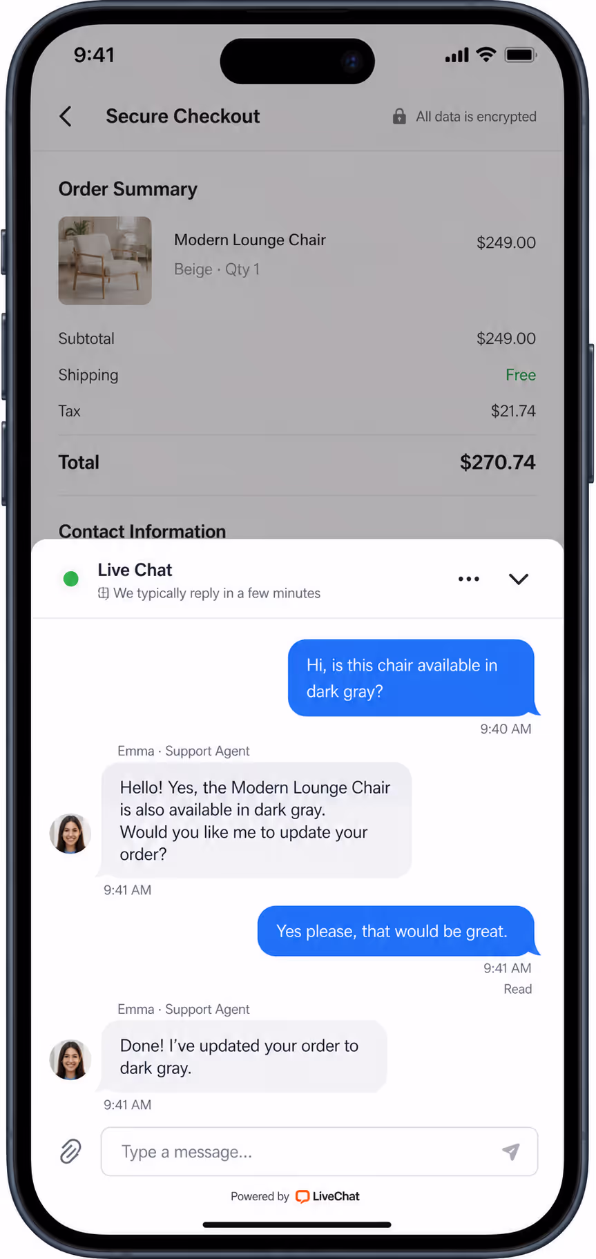 Live Chat Benchmarks on Mobile