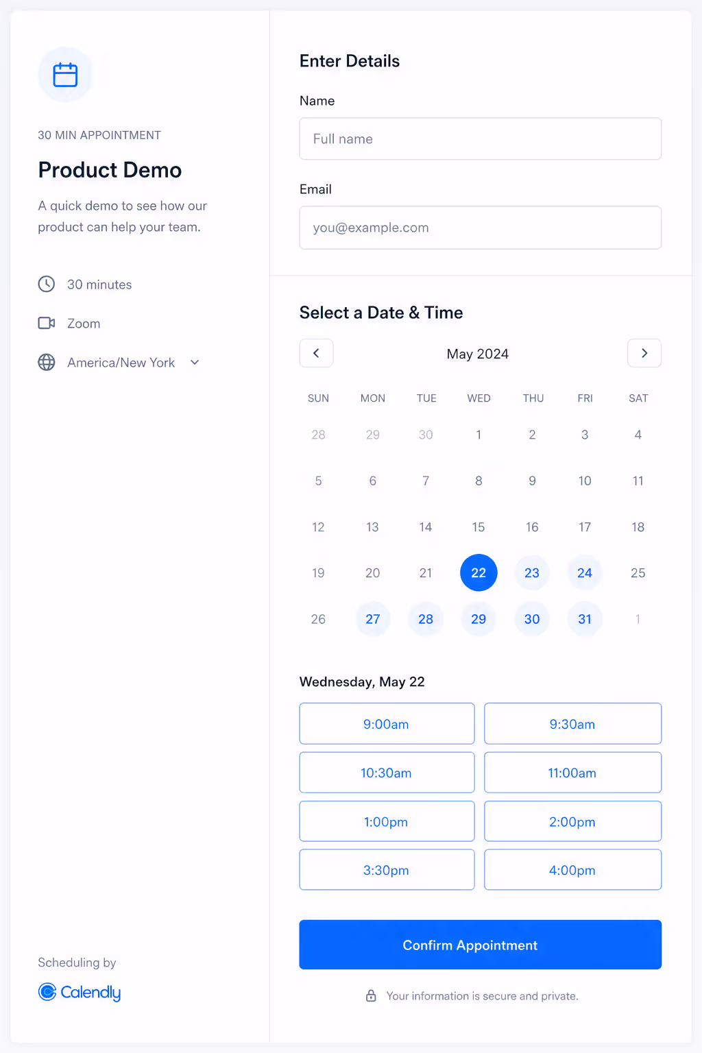 Mobile Preview in Appointment Booking