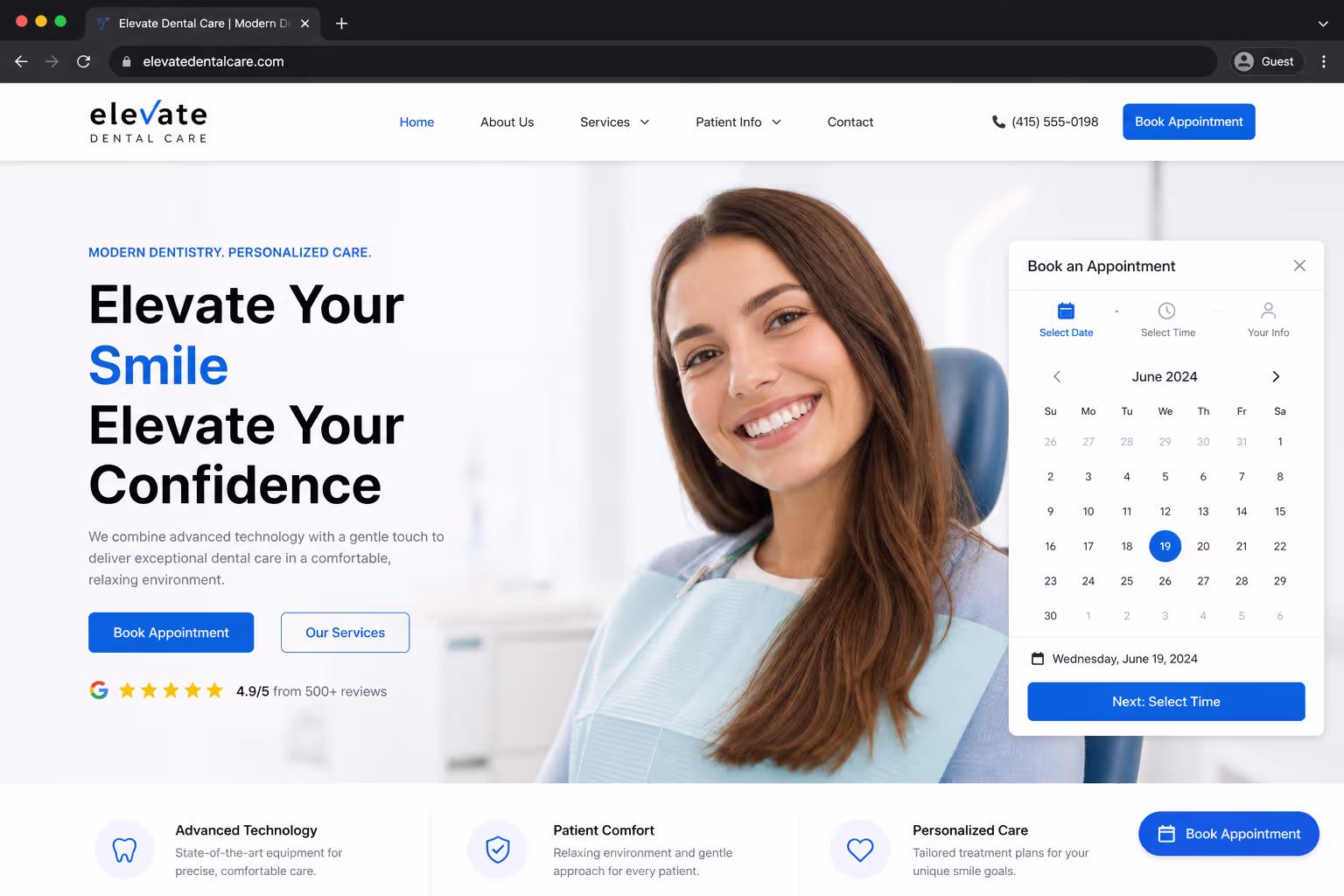 Floating Embed Calendar Widget