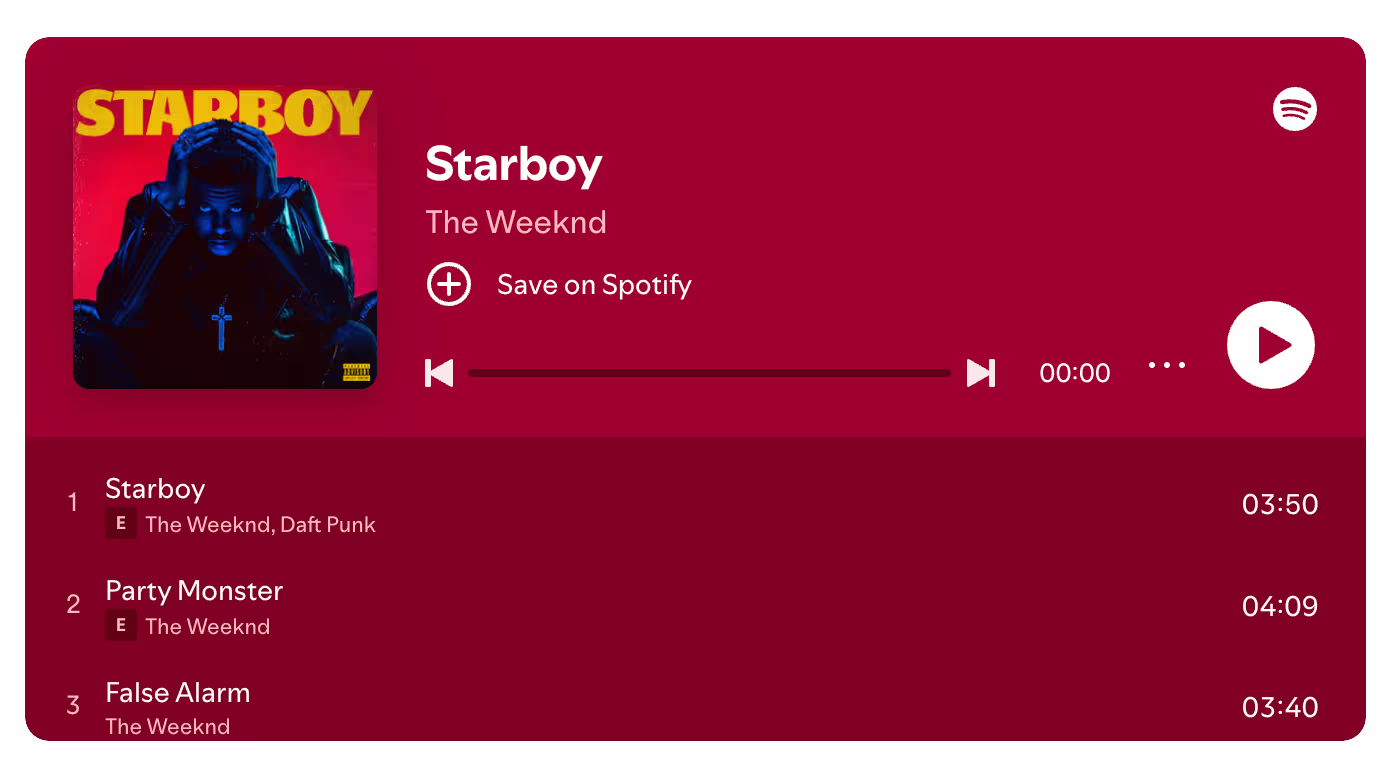 Spotify Embed