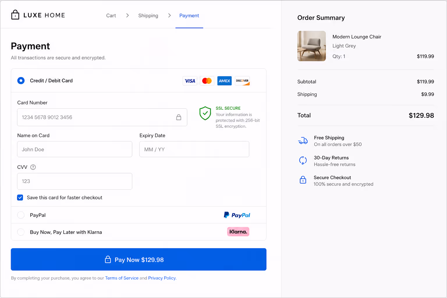 SSL Secure in Checkout