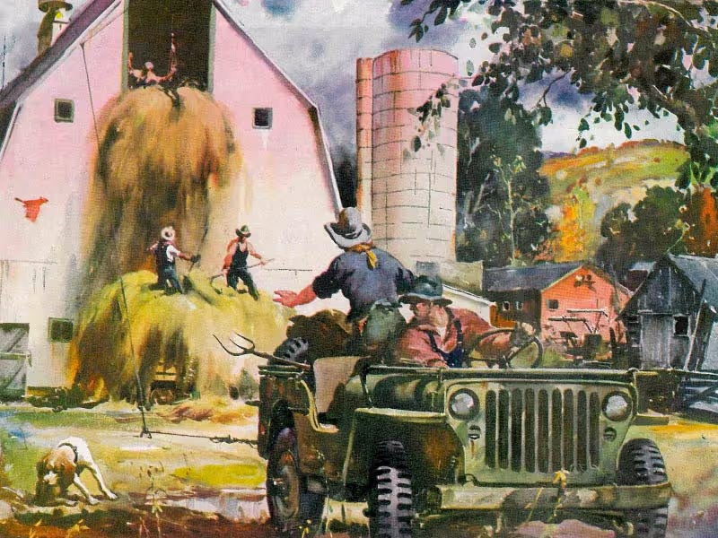 1940s Willies Jeep vintage auto ad