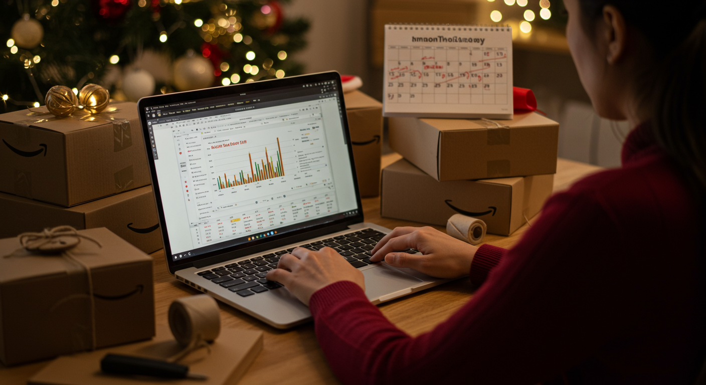 Weekly Optimization Calendar for High-Budget Amazon Advertising Calendar showing daily Amazon PPC optimization tasks for accounts spending over $50K monthly