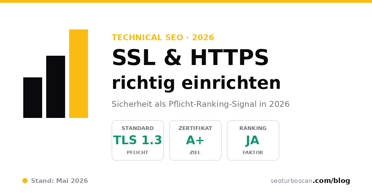 SSL & HTTPS richtig einrichten: Sicherheit als Pflicht-Ranking-Signal (2026)