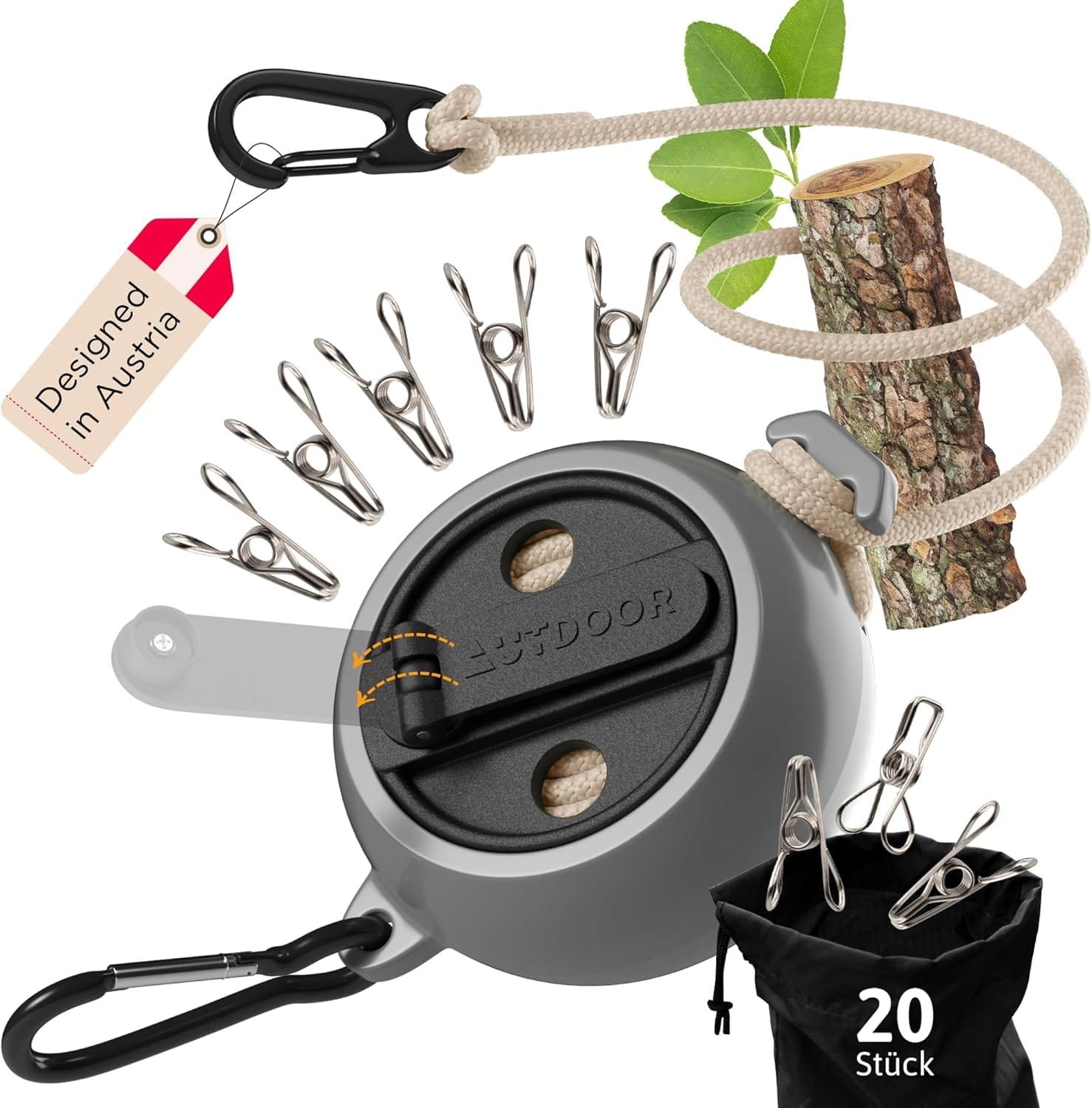 AUTDOOR® Wäscheleine: Praktischer Begleiter für Camping & Reisen