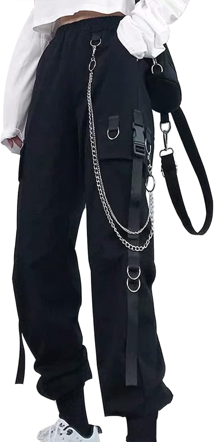 Entdecke die YINGWIN Cargohose: Perfekte Kombination aus Gothic-Style und urbanem Techwear!
